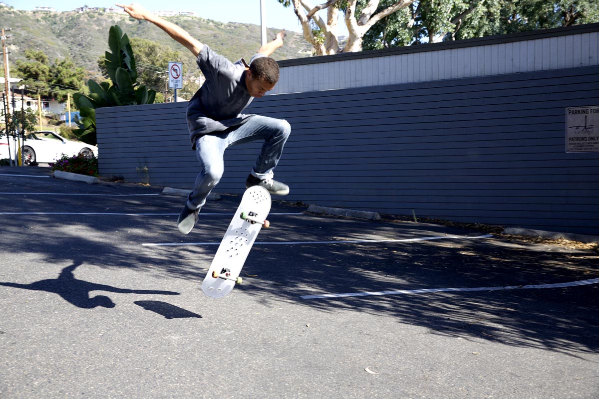 Hand shaped acrylic skateboard