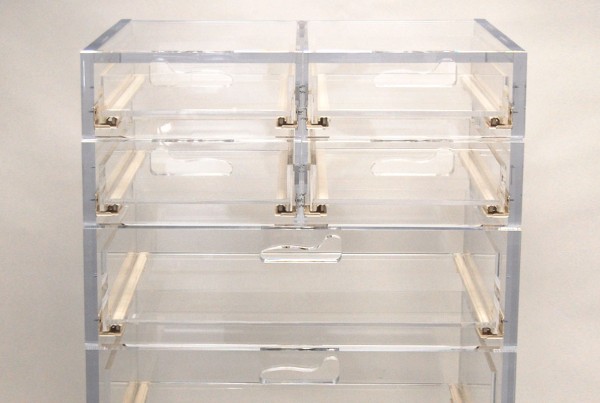 Lucite Lux Acrylic Dresser Drawers