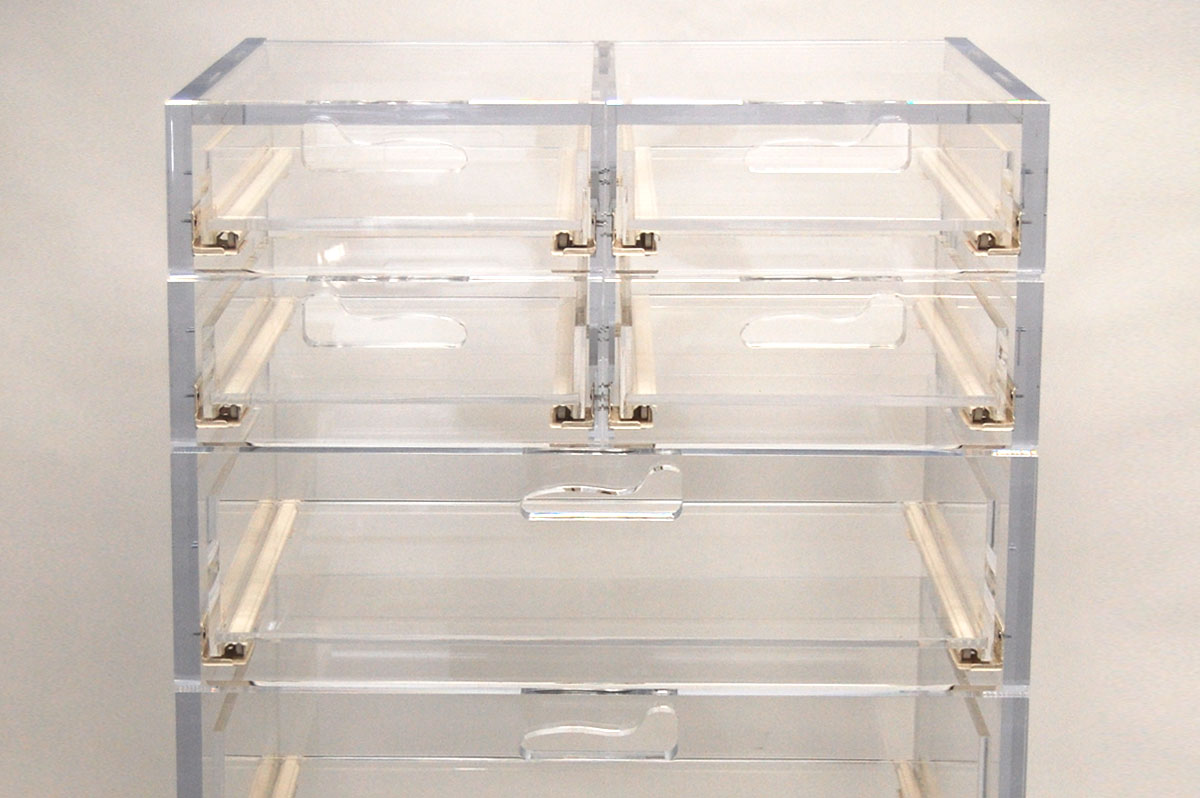 Lucite Lux Acrylic Dresser Drawers